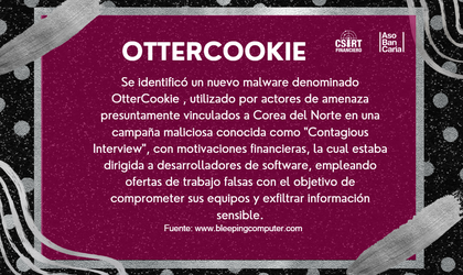 NUEVO MALWARE DENOMINADO OTTERCOOKIE