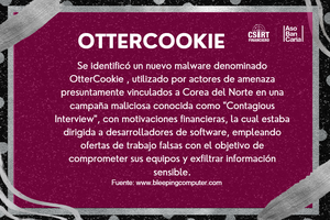 NUEVO MALWARE DENOMINADO OTTERCOOKIE