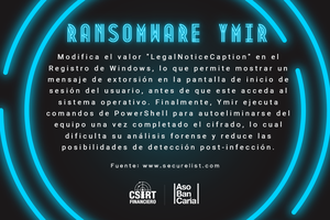 NUEVO RANSOMWARE LLAMADO YMIR