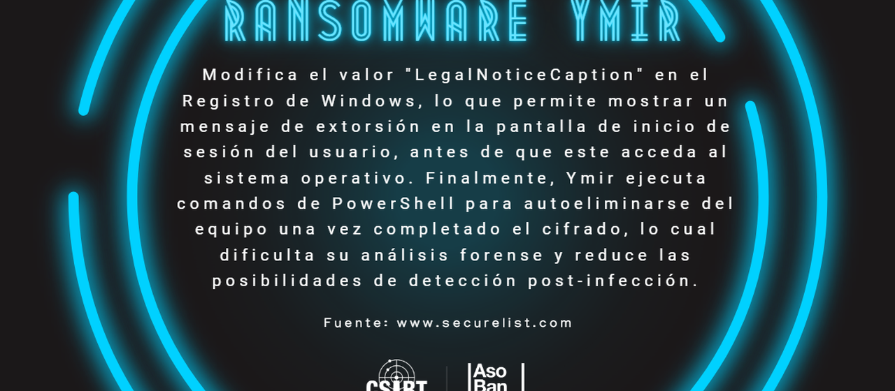 NUEVO RANSOMWARE LLAMADO YMIR