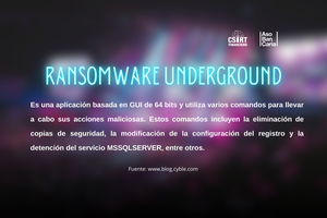 UNDERGROUND TEAM RANSOMWARE: UNA NUEVA AMENAZA CIBERNÉTICA